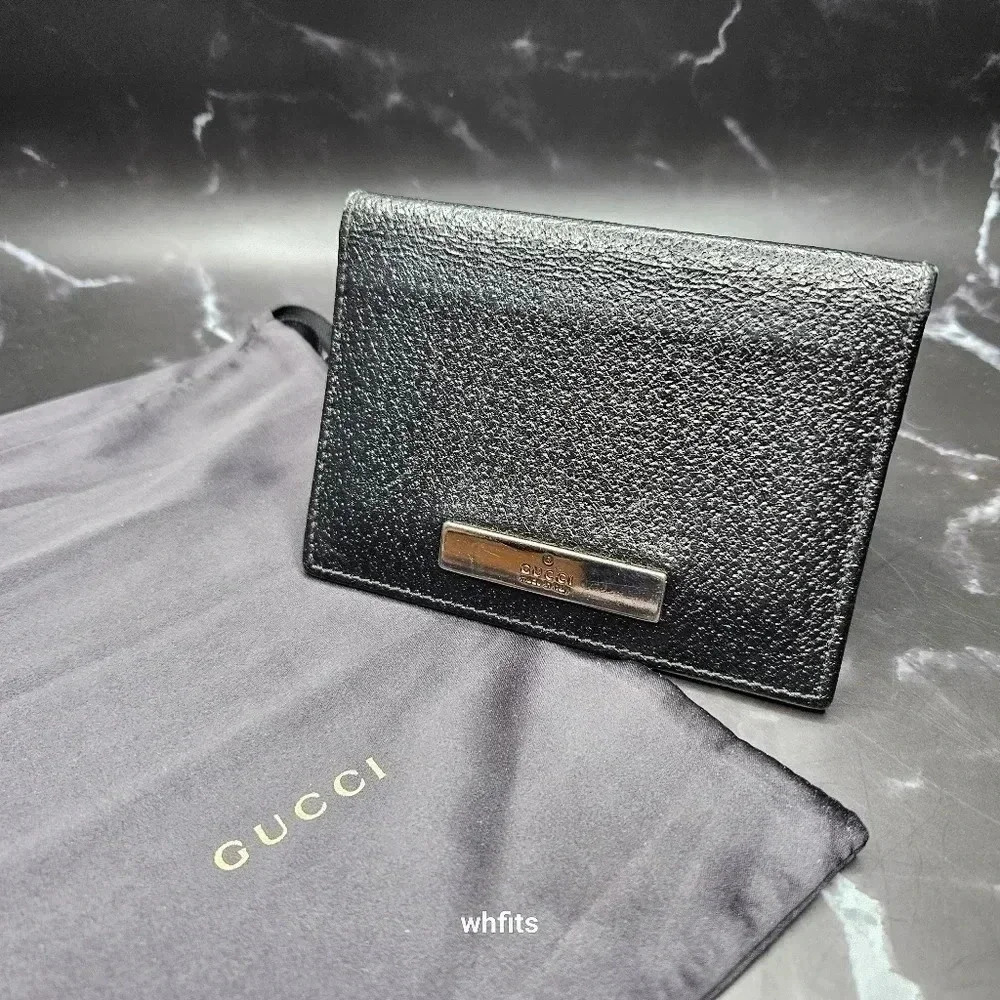 Gucci Black Leather ID Card Holder